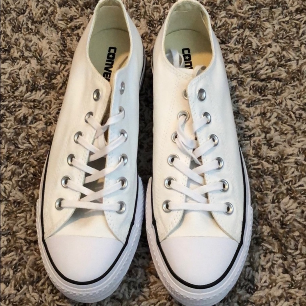 White platform converse
